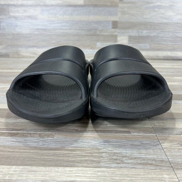 Oofos Ooahh Slide Sandals Mens Size 8 Black Comfort Recovery Shoes, Womens 10 main image 6